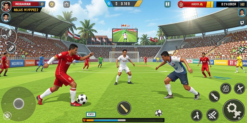 Tangkapan layar menampilkan grafis menawan dari game.