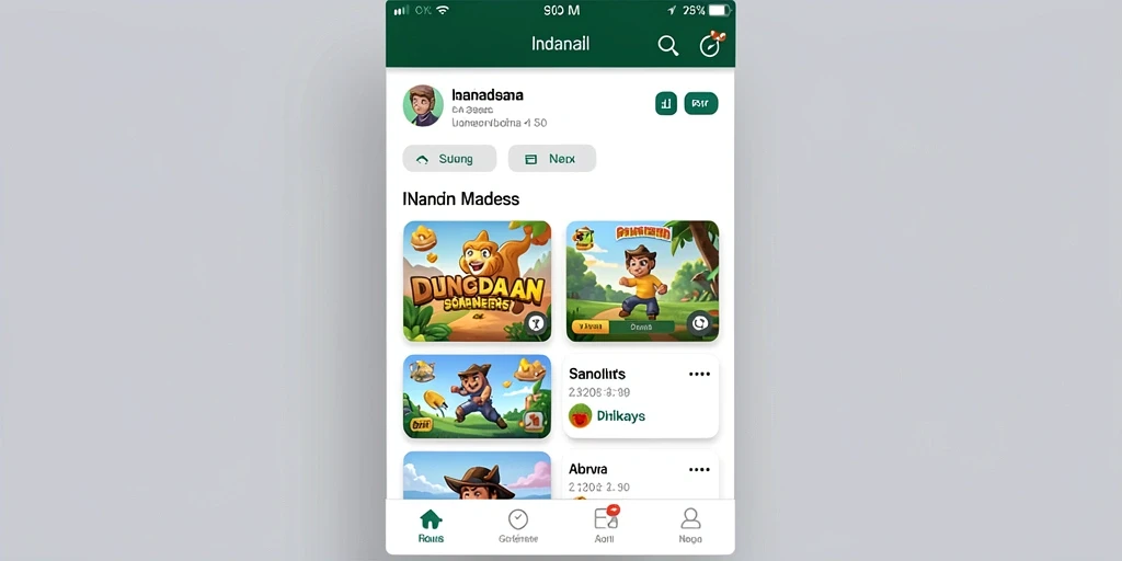 Screenshot aksi seru dalam permainan.